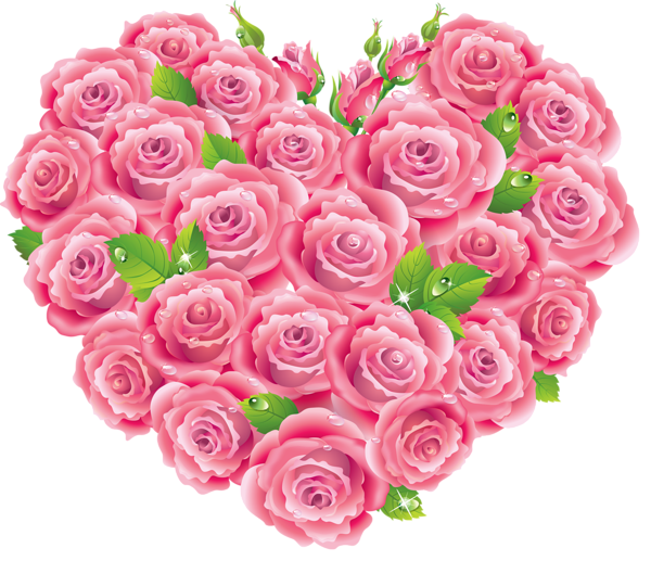 clipart hearts and roses - photo #42